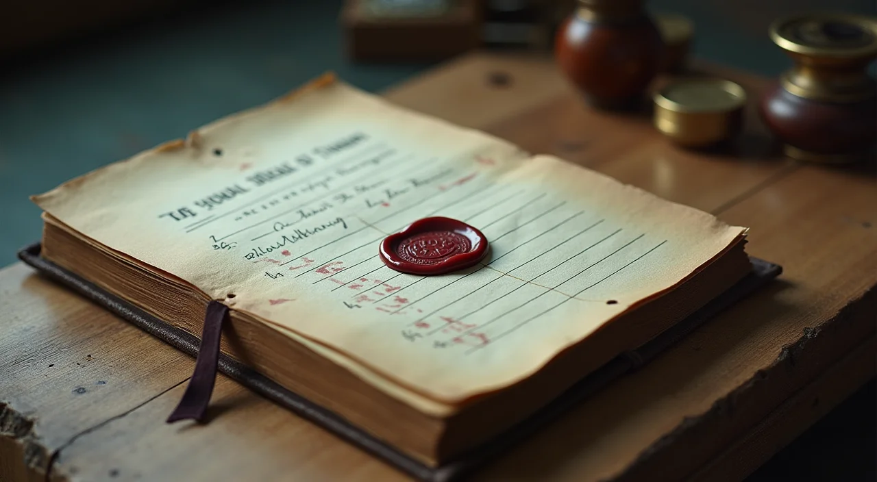 A leather ledger with a brass seal resting on a linen cloth, symbolizing secure data governance and architectural integrity.