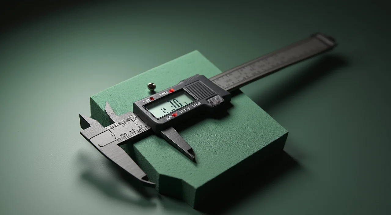 Close-up of precision measurement tools on a textured surface symbolizing careful evaluation in enterprise software selection