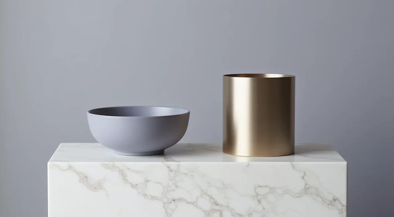 Comparison of ceramic and metal vessels representing unified versus specialized database architectures