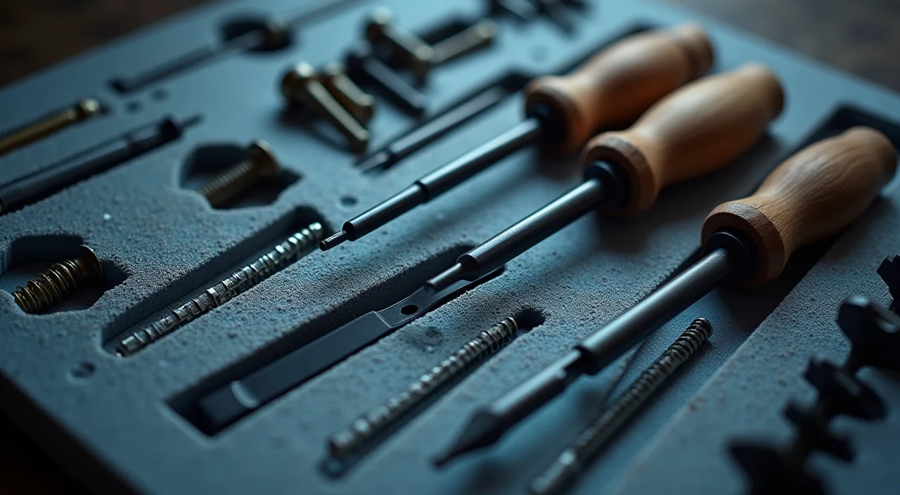 Precision tools arranged on a workbench representing the careful evaluation of commercial Oracle alternatives