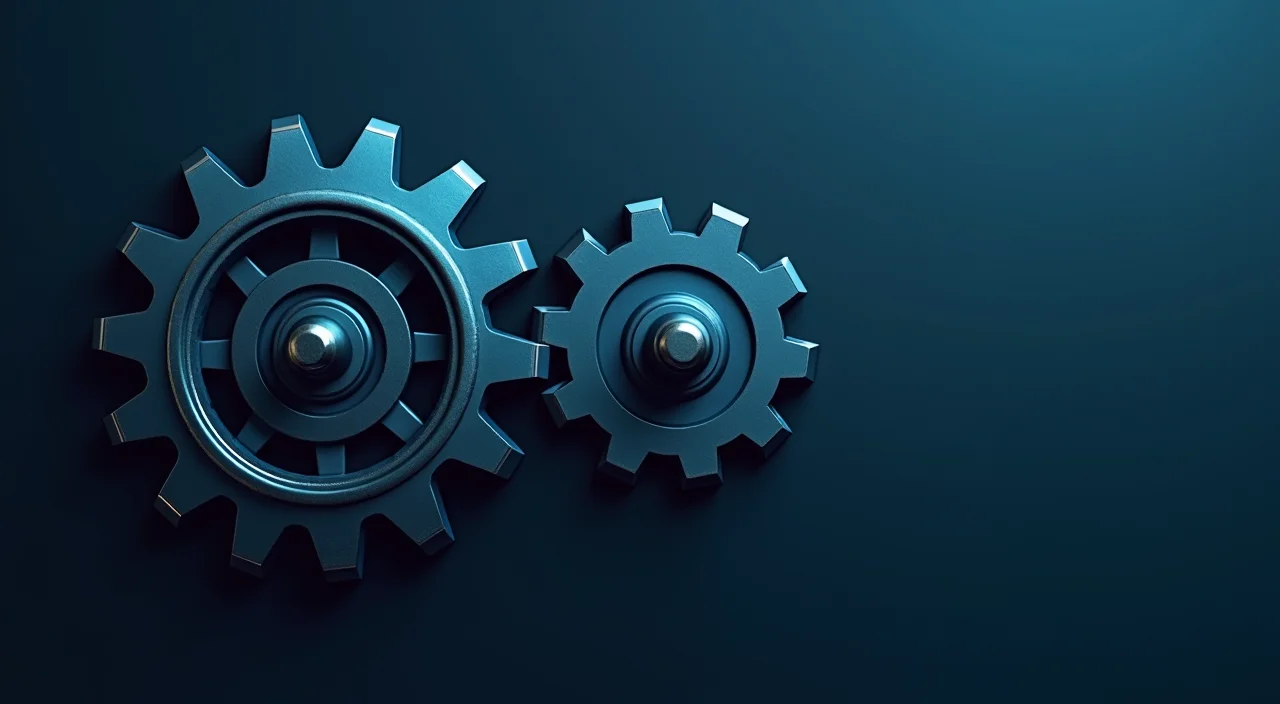 A conceptual illustration of a legacy brass gear interlocking with a modern titanium gear, symbolizing the architectural compatibility and trade-offs in migrating from Oracle to al
