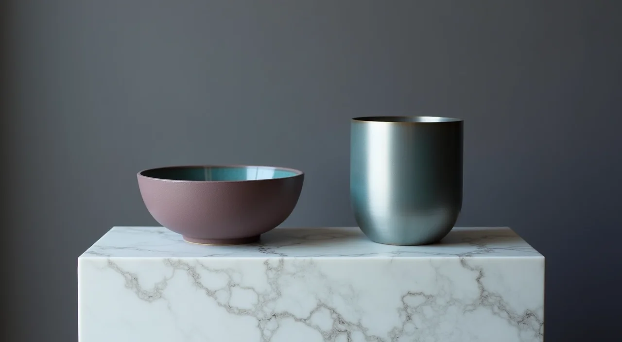 Comparison of ceramic and metal vessels representing database alternatives