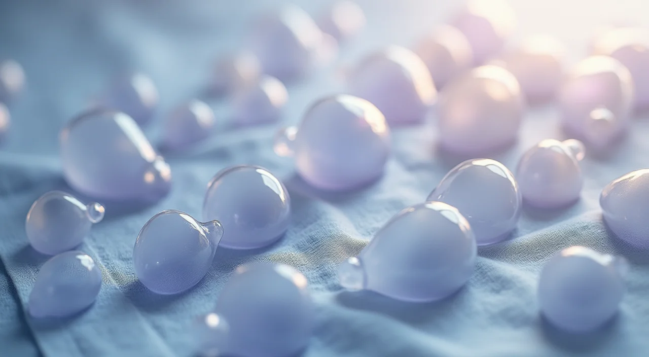 Nested transparent glass shells surrounding a solid ceramic core on a linen surface, illustrating core definition versus periphery