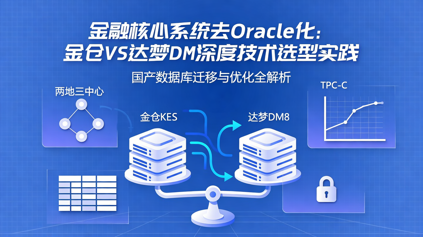 金融核心系统去Oracle化：金仓VS达梦深度技术选型实践– 数据库平替用金仓