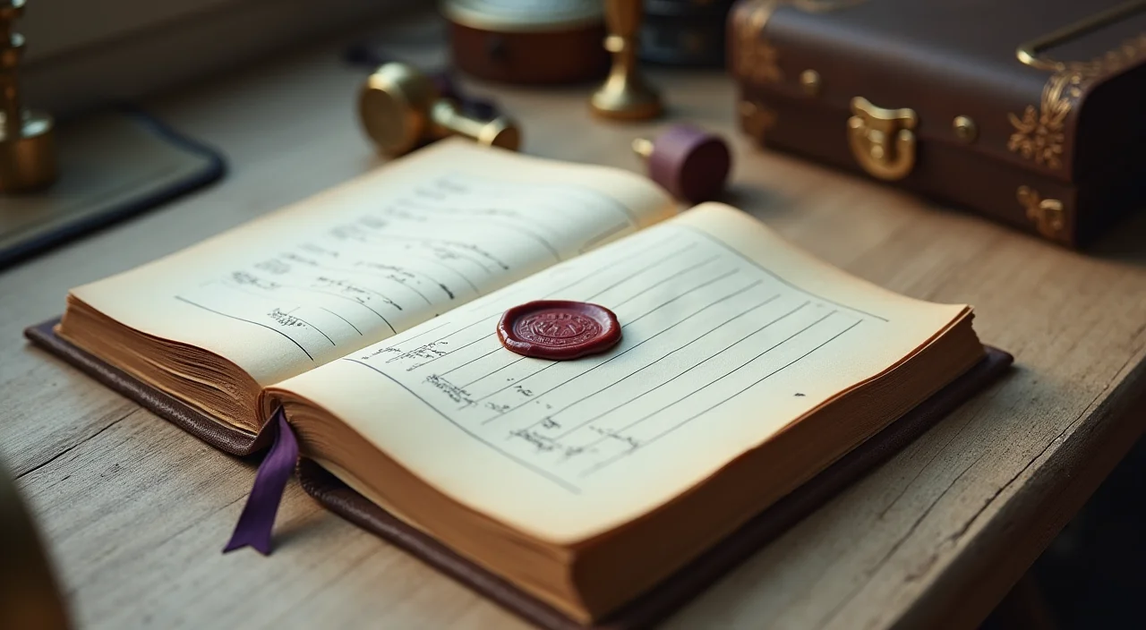 A walnut ledger sealed with wax and brass on linen, symbolizing verified data sovereignty and unified architecture in private cloud AI.