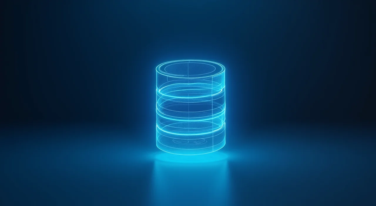 A stylized architectural blueprint of a database structure with a highlighted compatibility gap, set against a dark blue background to represent enterprise migration risk assessmen