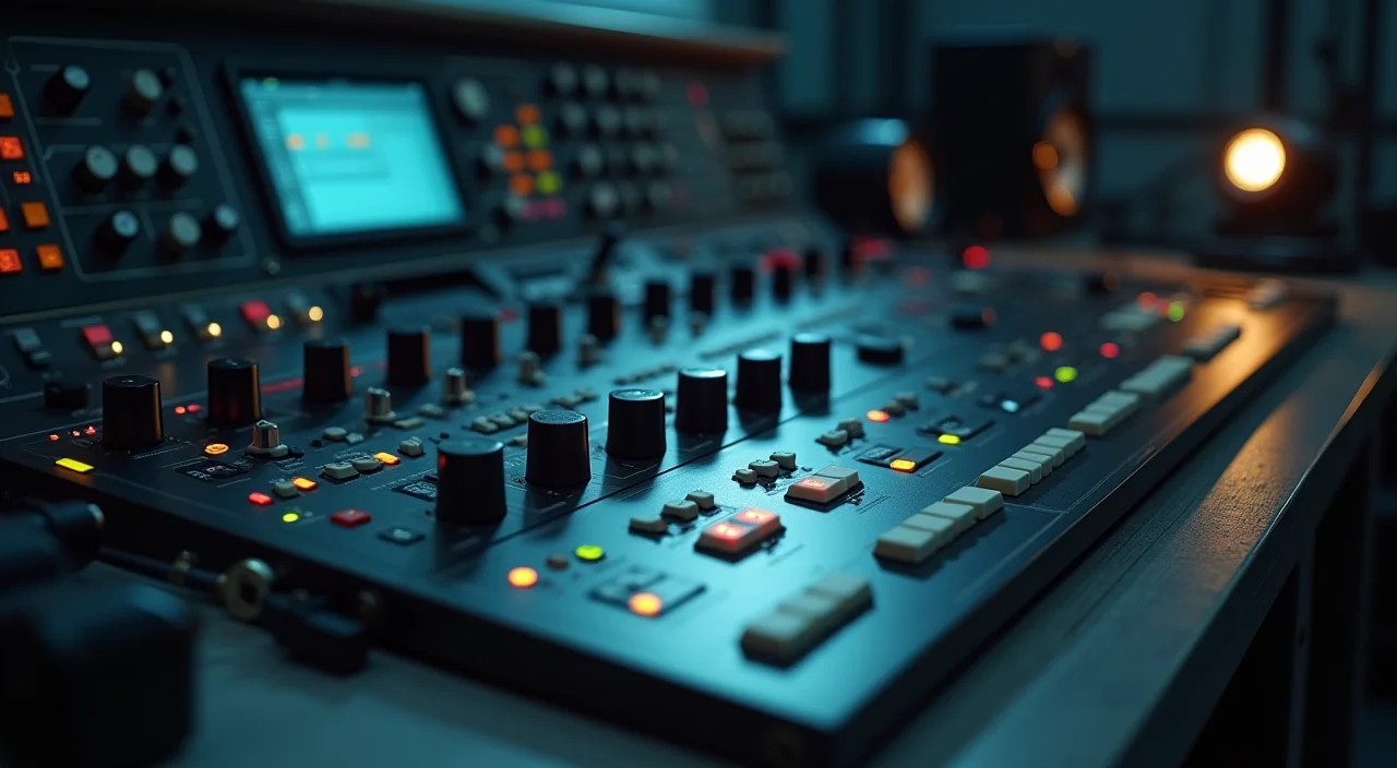 Control console with unlabeled knobs representing operational complexity in database architecture