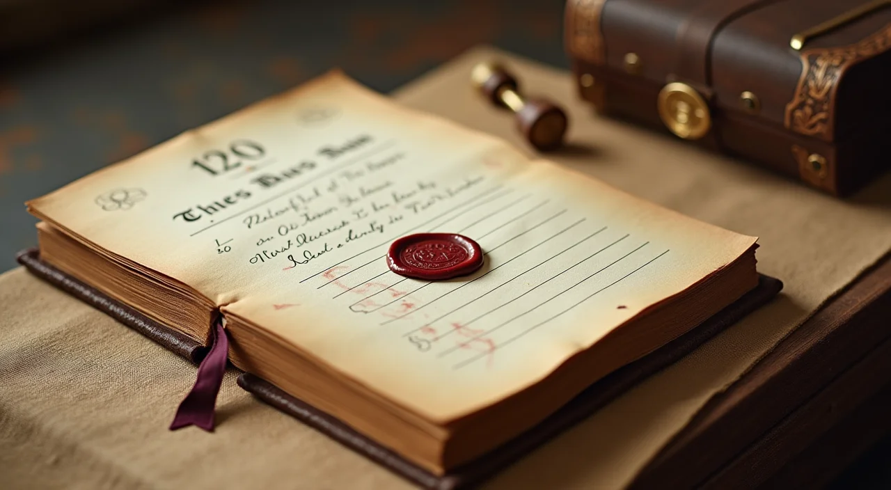 A brass stamp rests on a leather-bound ledger beside a linen cloth, symbolizing verified architectural integrity in private cloud data governance.