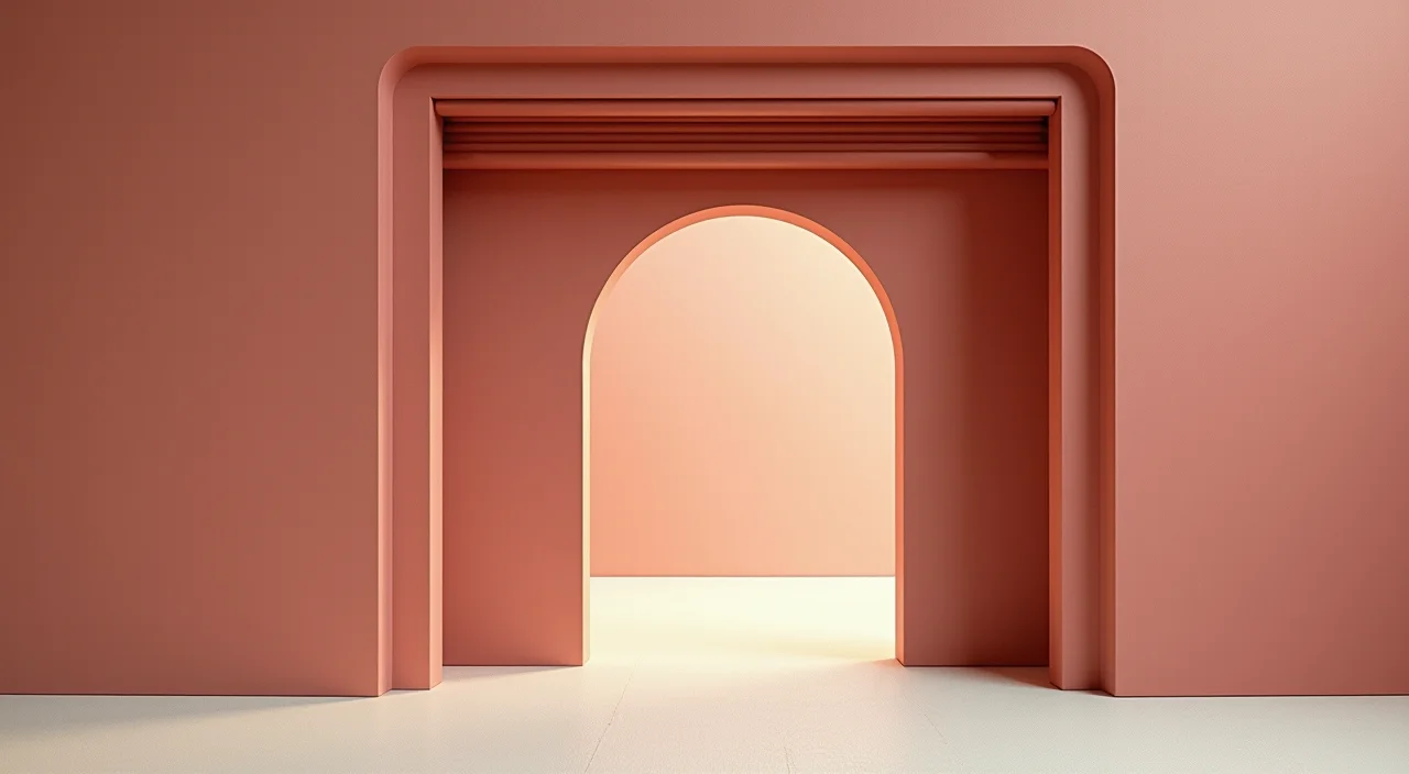 Half-open industrial shutter gate symbolizing risk control in database migration