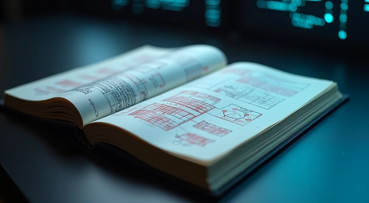 A close-up of an open technical ledger with red annotations on a dark surface, symbolizing the rigorous audit of database compatibility.