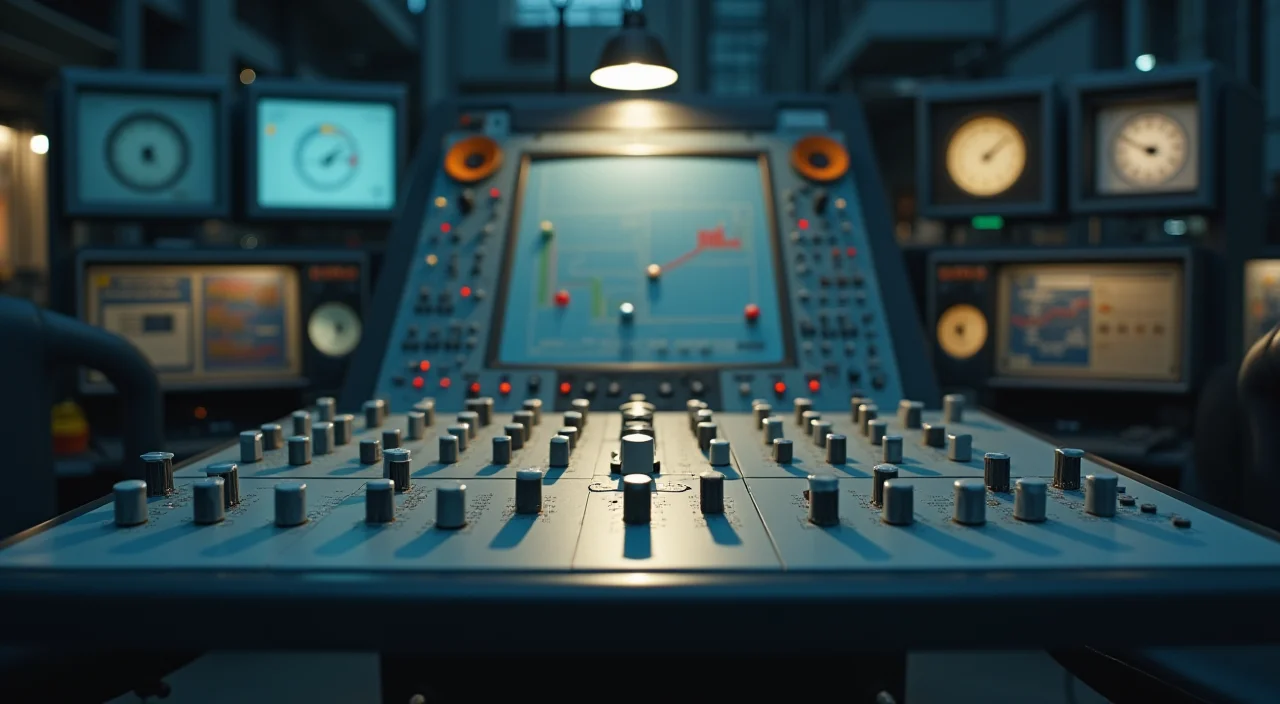 Control console still life illustrating technical precision and compatibility assessment