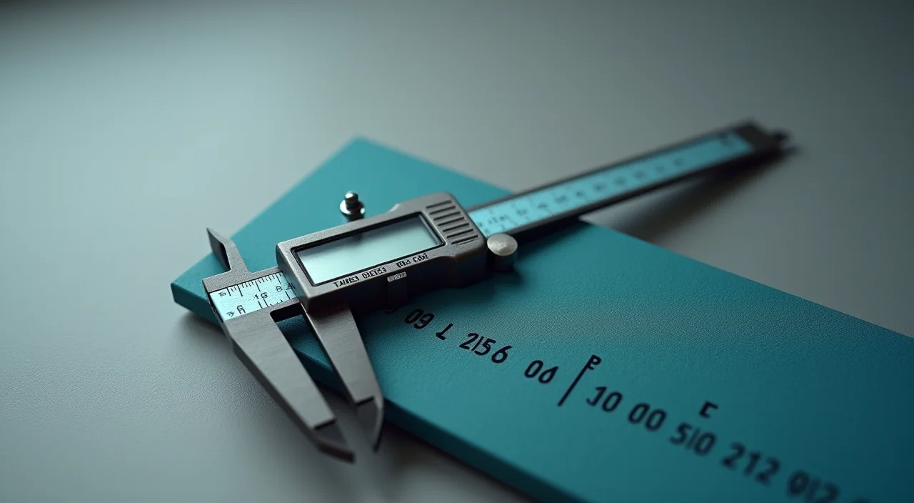 Close-up of precision measuring tools on a textured surface representing technical evaluation and accuracy