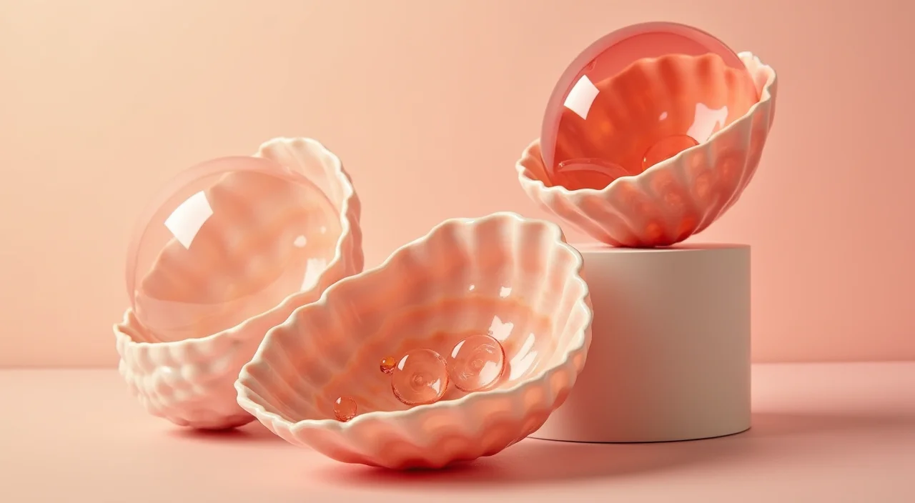 Nested transparent glass shells around a solid ceramic core representing core definition versus periphery