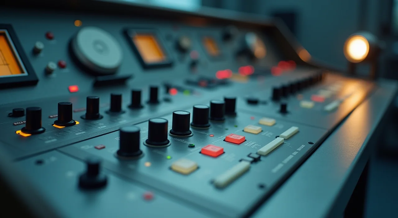 Control console still life representing enterprise database migration complexity