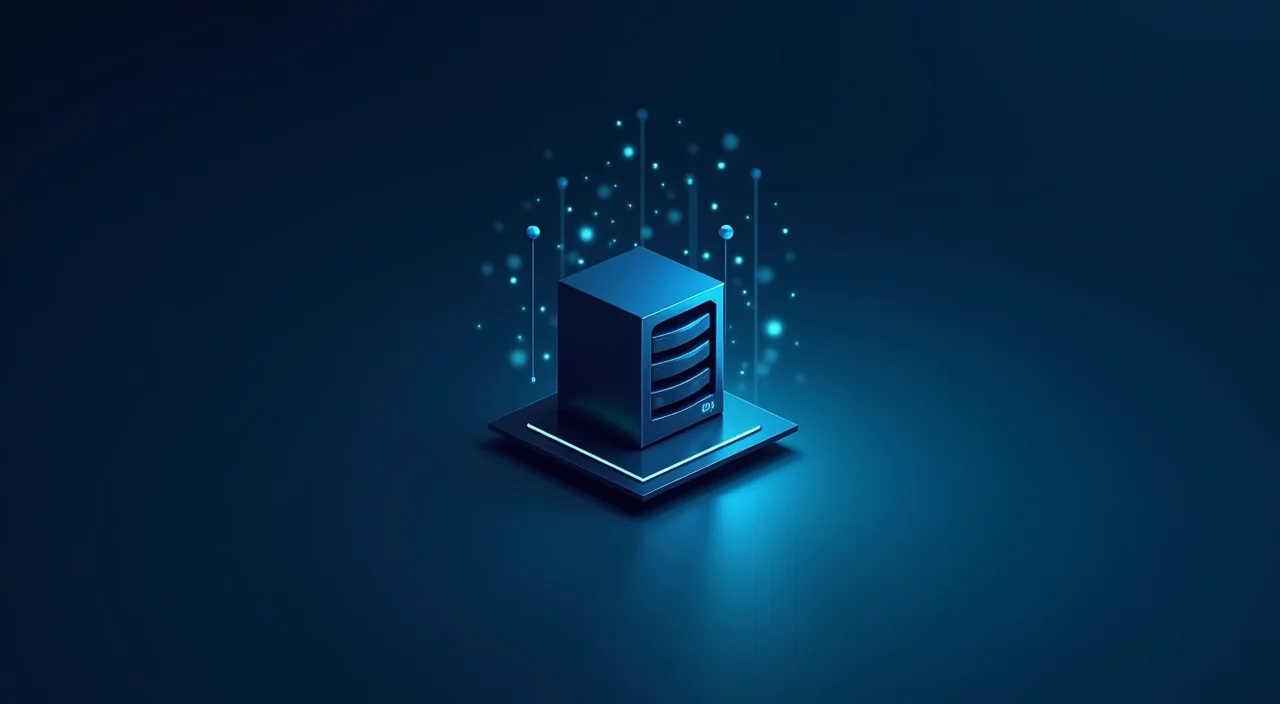 Abstract visualization of secure database migration services balancing remote connectivity and local data sovereignty in Malaysia.