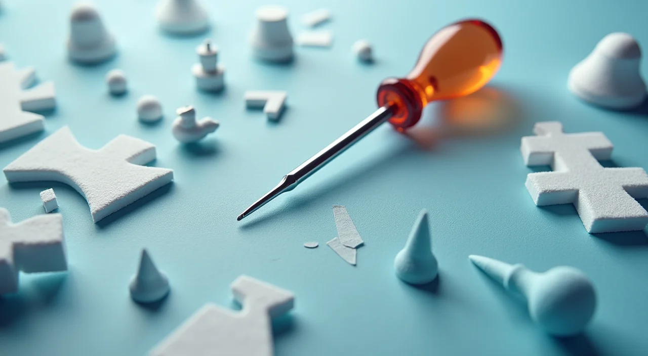 Precision tools arranged on a workbench representing the systematic steps of database migration