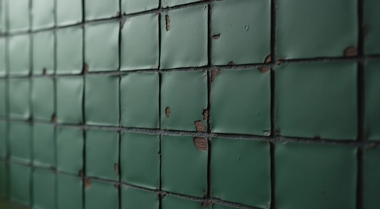 Close-up of a selection matrix with one raised tile representing a chosen scalable database solution