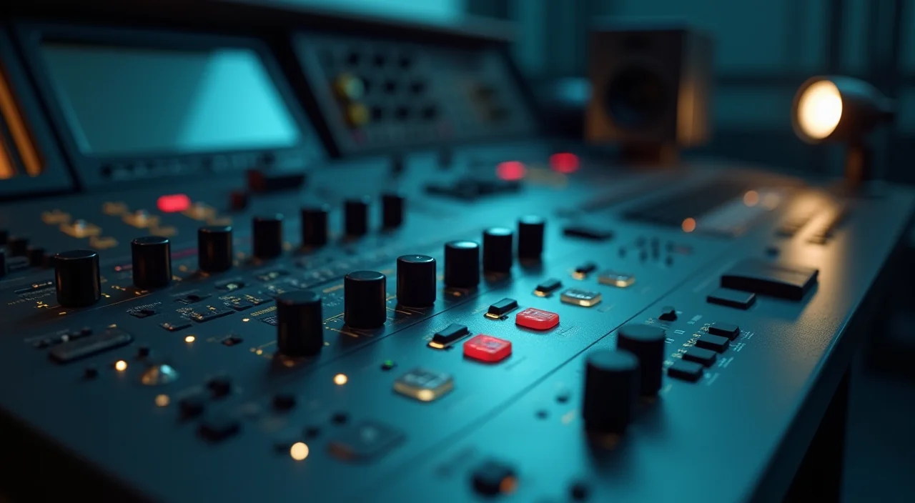 Control console detail highlighting structural precision and transparency