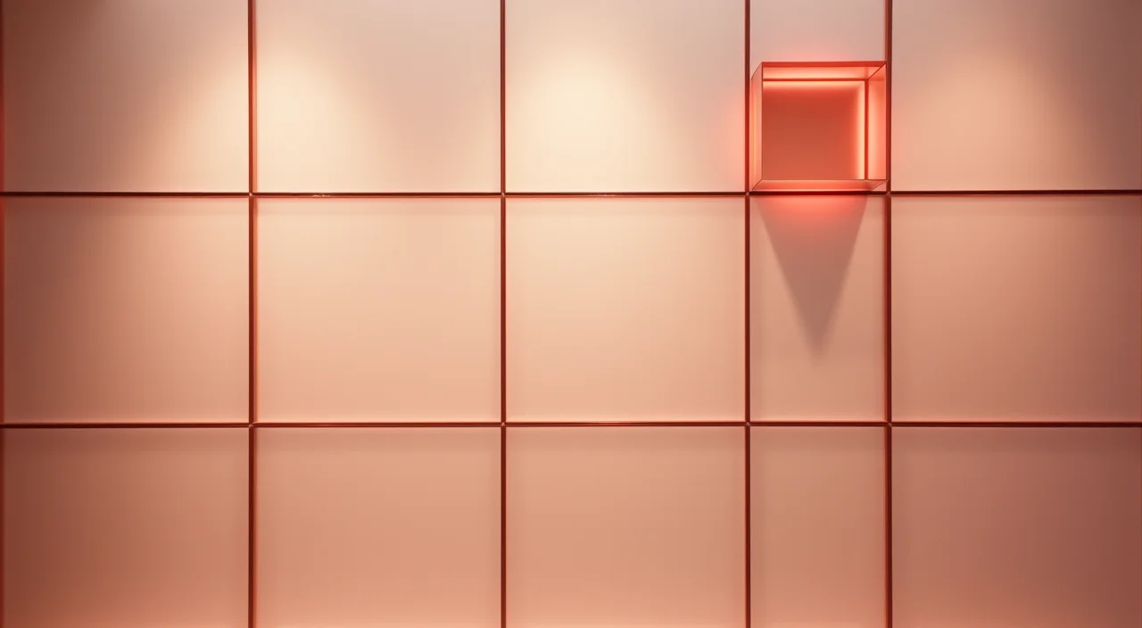 Close-up of a selection matrix with one highlighted tile, representing the evaluation framework for secure database infrastructure.